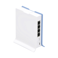 (hAP lite TC) 4 Puertos Fast Ethernet, Wi-Fi 2.4 GHz 802.11 b/g/n y base tipo Torre
