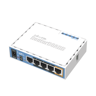 (hAP ac lite) 5 Puertos Fast Ethernet, WiFi Doble Banda 802.11ac