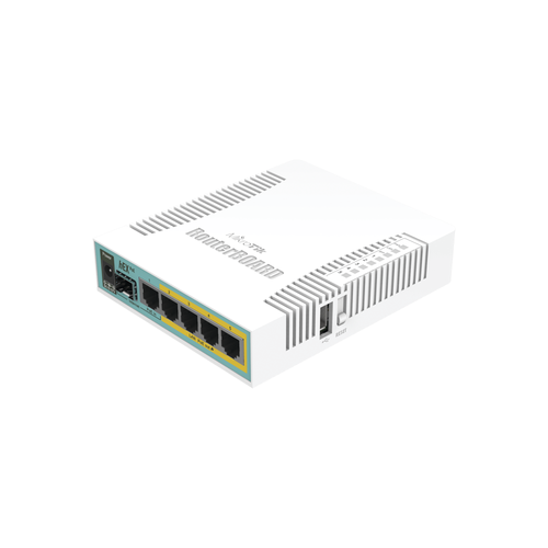 (hEX PoE) Routerboard 5 puertos Gigabit Ethernet PoE 802.3at, 1 Puerto USB