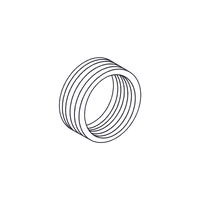 Reducción Bushing Aluminio de 1 1/2" a 3/4" / Con Recubrimiento de Uretano Purpura.