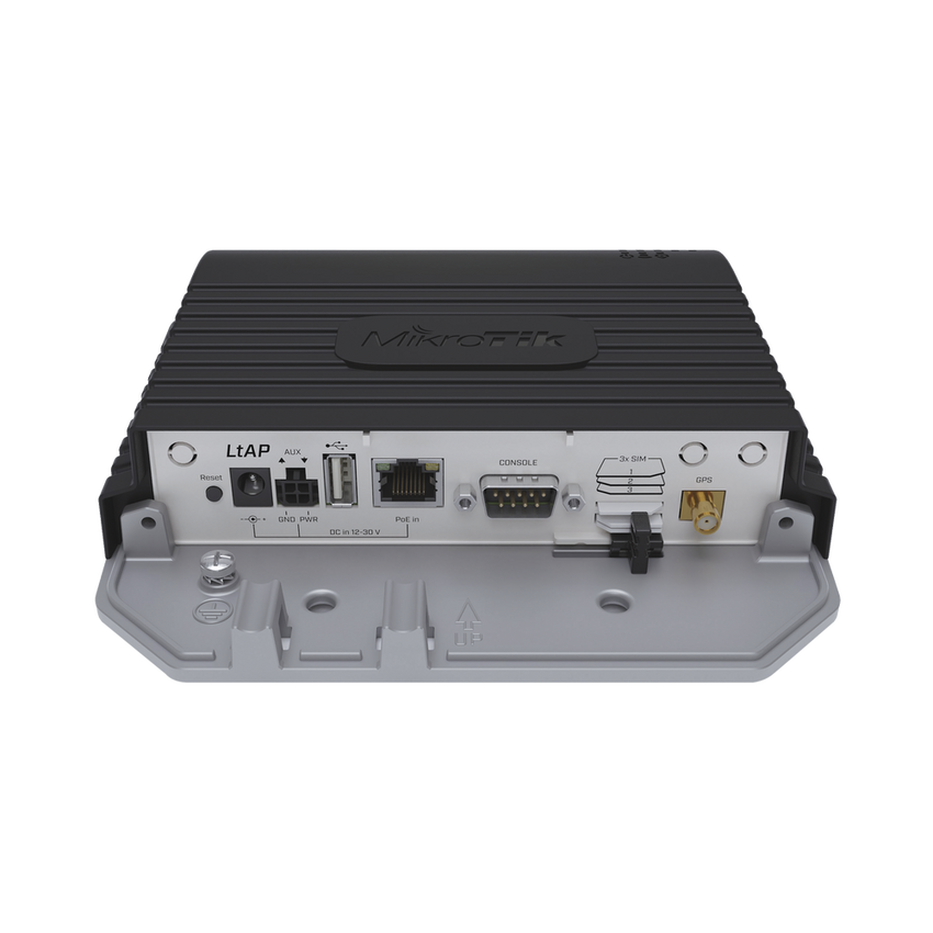 (LtAP) - A heavy-duty 2.4GHz access point with two miniPCI slots, three SIM slots and GNSS support (GPS, GLONASS, BeiDou, Galileo)