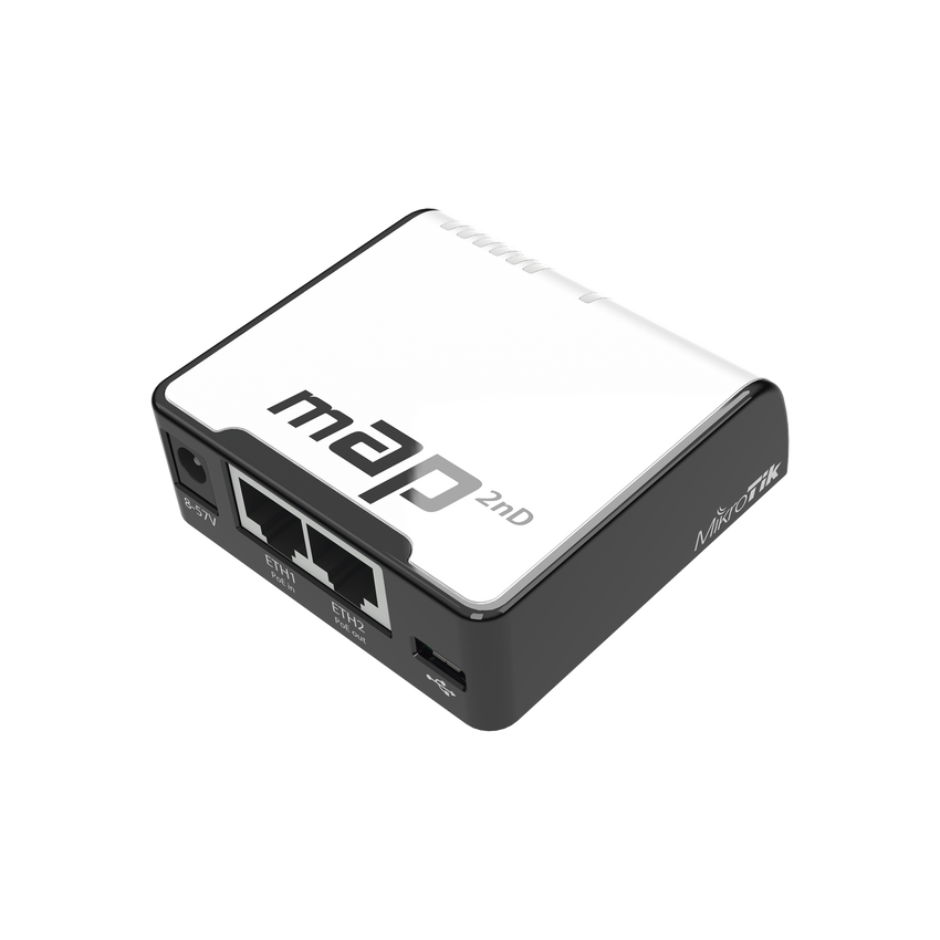 (mAP) 2 Puertos Fast Ethernet, 1 Puerto MicroUSB, WiFi 2.4 GHz 802.11 b/g/n