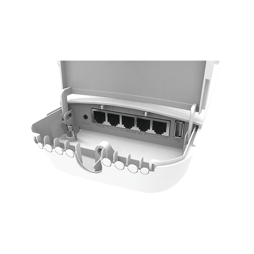 (OmniTIK 5 PoE ac) Punto de Acceso Omnidireccional en 5GHz  802.11a/n/ac. "Ahora con 4 Puertos con Salida PoE af/at"