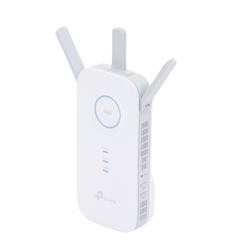 Repetidor / Extensor de Cobertura WiFi AC, 1750 Mbps, doble banda 2.4 GHz y 5 GHz, con 1 puerto 10/100/1000 Mbps, 3 antenas externas