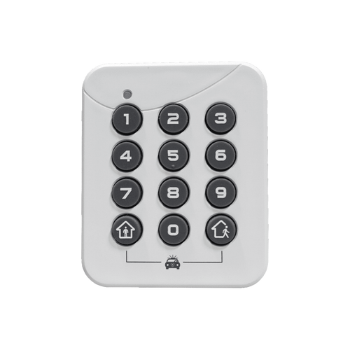 ALULA - PINPad Estación de Armado Local / Alimentación por Batería / Instalación Sin Herramientas / Desarmado seguro de 4 a 10 dígitos / Armado de 1 Botón