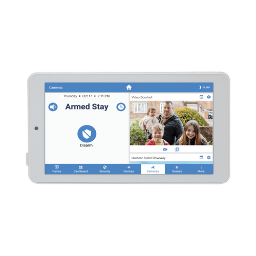 ALULA - Touchpad Slimline para Panel ALULA / Pantalla 7'' Android / Control Local de Seguridad / Montaje en Pared y Escritorio / Wi-Fi Cifrada / Batería de Respaldo