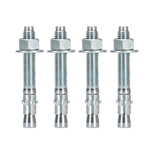 Kit de Anclaje a Piso, Para Rack de 2 o 4 Postes, Fabricado en Acero, 4 Piezas