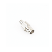 Conector BNC Hembra de 75 Ohm, Anillo Plegable para Cable RG-6/U, Níquel/ Oro/ Teflón.