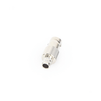 Conector BNC Hembra de 75 Ohm, Anillo Plegable para Cable RG-6/U, Níquel/ Oro/ Teflón.