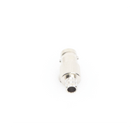 Conector BNC Hembra de 75 Ohm, Anillo Plegable para Cable RG-6/U, Níquel/ Oro/ Teflón.