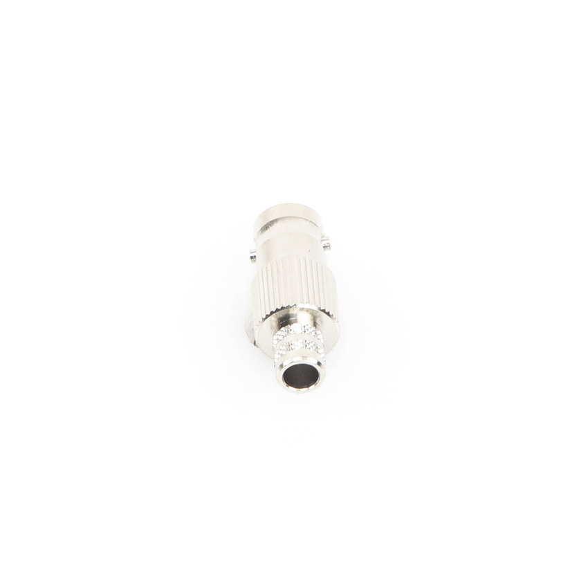 Conector BNC Hembra de 75 Ohm, Anillo Plegable para Cable RG-6/U, Níquel/ Oro/ Teflón.