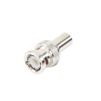 Carga Coaxial Terminal de 75 Ohm para CCTV, 1/2 Watt, en Conector BNC Macho, Níquel/ Oro/ Delrin.