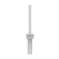 Antena Omnidireccional de 360° AirMetro con 13 dBi en Banda 5Ghz (5150-5850 Mhz) Slant 90° Compatibilidad Multi-Marca para enlaces Multipunto, Conectores SMA Hembra Inverso.
