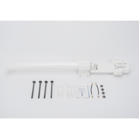 Antena Omnidireccional de 360° AirMetro con 13 dBi en Banda 5Ghz (5150-5850 Mhz) Slant 90° Compatibilidad Multi-Marca para enlaces Multipunto, Conectores SMA Hembra Inverso.