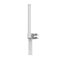 Antena Omnidireccional de 360° AirMetro con 13 dBi en Banda 5Ghz (5150-5850 Mhz) Slant 90° Compatibilidad Multi-Marca para enlaces Multipunto, Conectores SMA Hembra Inverso.