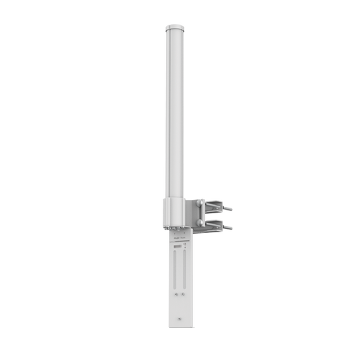 Antena Omnidireccional de 360° AirMetro con 13 dBi en Banda 5Ghz (5150-5850 Mhz) Slant 90° Compatibilidad Multi-Marca para enlaces Multipunto, Conectores SMA Hembra Inverso.