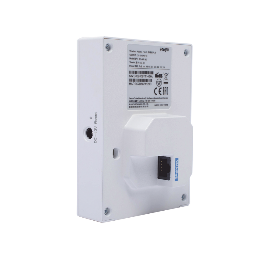 Punto de acceso Wi-Fi 6 para interior en pared hasta 1.7 Gbps doble banda 802.11AX MU-MIMO 2x2
