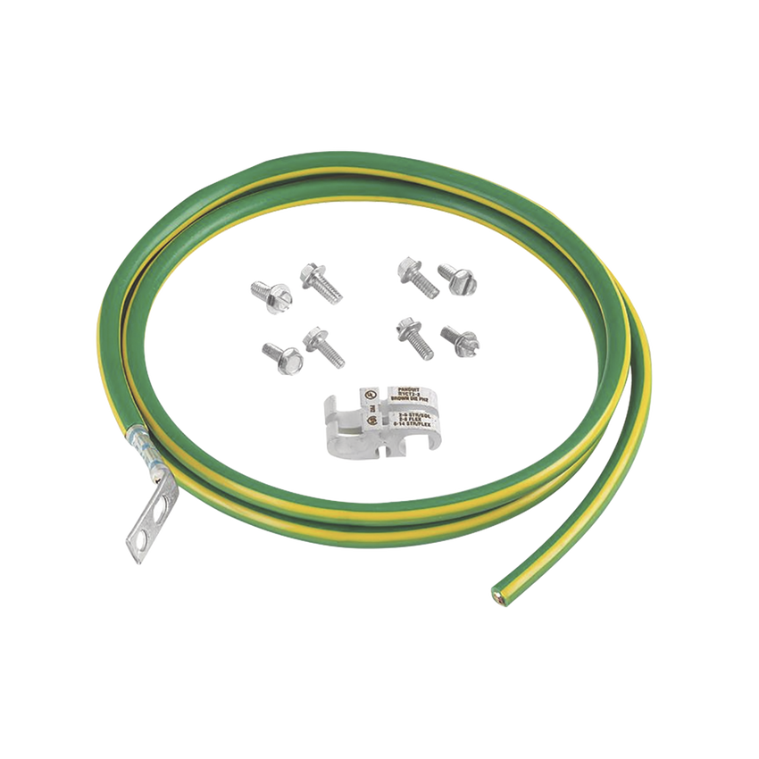 Kit de Jumper para Conexión de Gabinete o Rack de Telecomunicaciones a Barra de Tierra Física, 6 AWG, 1.52 m de Largo