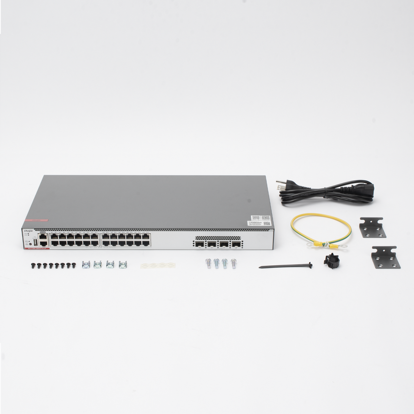Switch Core PoE 802.3bt 370W Capa 3 Multi-Gigabit 24 puertos 5Gb/2.5Gb/1Gb/100M, 4 puertos fibra SFP28 25Gb