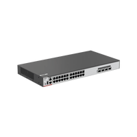 Switch Core PoE 802.3bt 370W Capa 3 Multi-Gigabit 24 puertos 5Gb/2.5Gb/1Gb/100M, 4 puertos fibra SFP28 25Gb