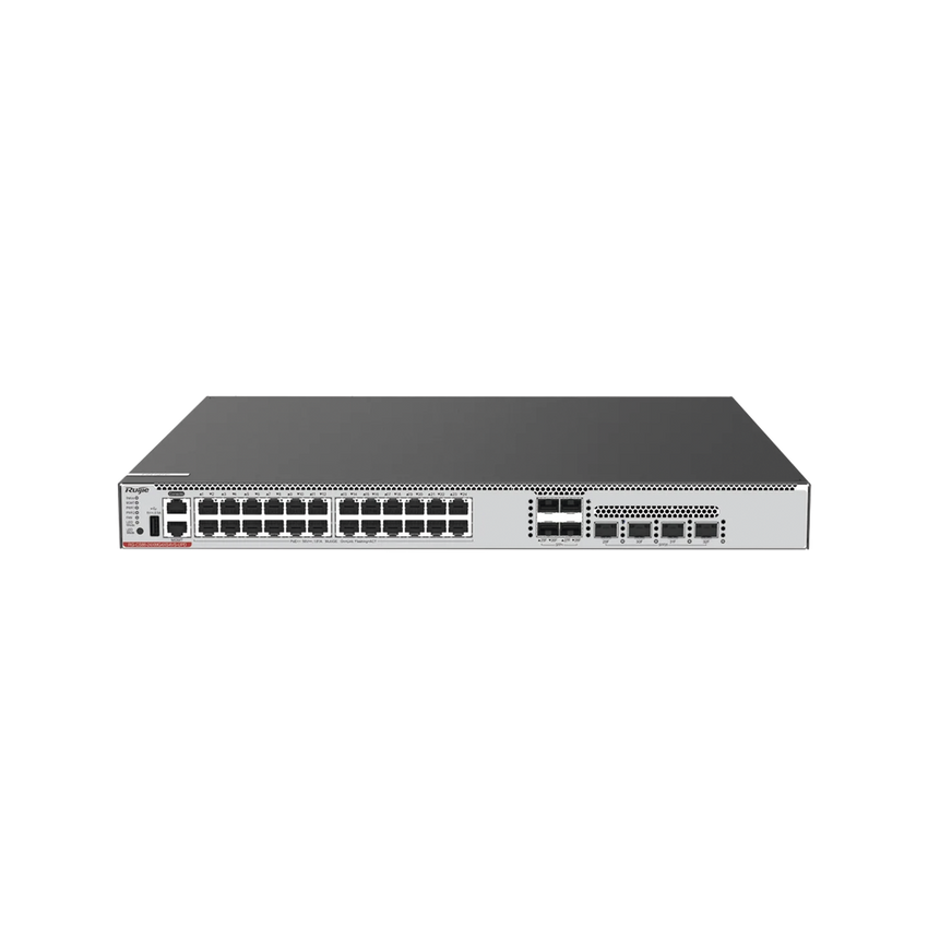 Switch Core 24 Puertos PoE 802.3bt Class 2 (FULL Hi-PoE 90 W) Capa 3 Multi-Gigabit 10G y SFP28 25G (No Incluye Fuentes de Poder)