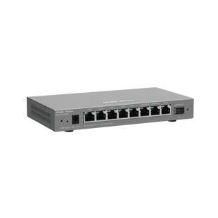 Router Balanceador con Función SD-WAN, 8 puertos gigabit y 1 puerto SFP, soporta 4x WAN configurables, hasta 200 clientes.