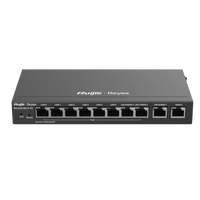 Router Balanceador con Función SD-WAN, PoE+ hasta 110w, 10 puertos gigabit (8 puertos PoE), soporta 4x WAN configurables, hasta 200 clientes con desempeño de 1,000 Mbps