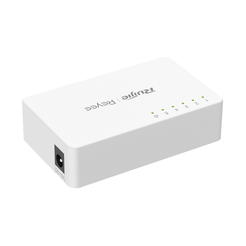 Switch no administrable, Visible en la Topología de la Nube, 5 puertos 10/100 Mbps