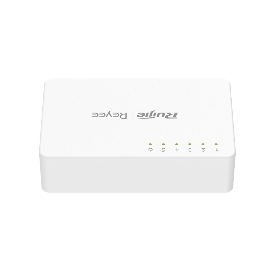 Switch no administrable, Visible en la Topología de la Nube, 5 puertos 10/100 Mbps