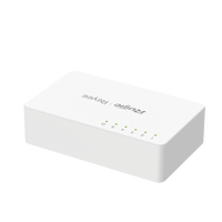 Switch no administrable, Visible en la Topología de la Nube, 5 puertos 10/100 Mbps