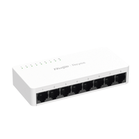 Switch no administrable, Visible en la Topología de la Nube, con 8 puertos 10/100 Mbps