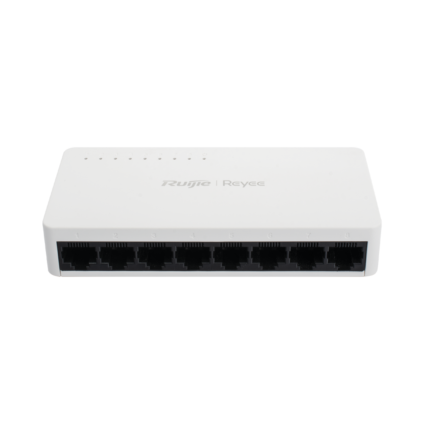 Switch no administrable, Visible en la Topología de la Nube, con 8 puertos 10/100 Mbps