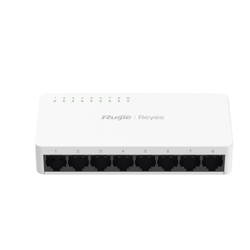 Switch no administrable, Visible en la Topología de la Nube, con 8 puertos Gigabit 1G