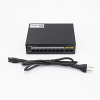 Switch PoE+ no Administrable, Hasta 110 Watts, 8 puertos PoE+ y 2 Uplinks 10/100