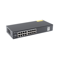 Switch no administrable, Visible en la Topología en la Nube, con 16 puertos Gigabit