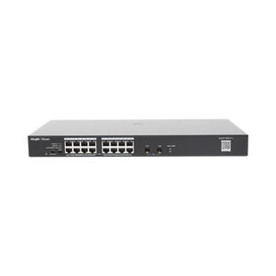 Switch PoE+ No Administrable con 18 Puertos Gigabit y 2 Uplinks Gigabit hasta 247 Watts