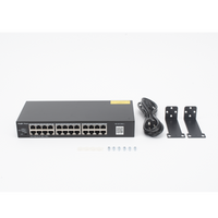 Switch no administrable, con 24 puertos Gigabit, Visible en la Topología