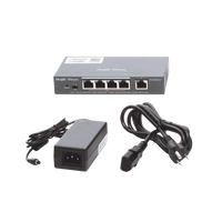 Switch Administrable PoE con 5 puertos Gigabit, 4 PoE 802.3af/at, gestión gratuita desde la nube, 54w