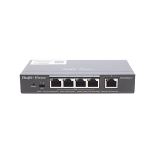 Switch Administrable PoE con 5 puertos Gigabit, 4 PoE 802.3af/at, gestión gratuita desde la nube, 54w