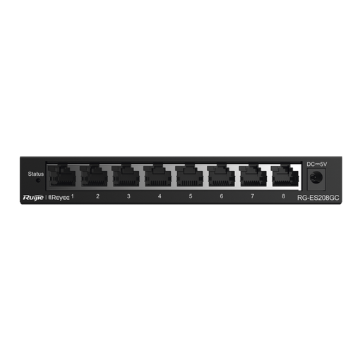 Switch Administrable con 8 puertos Gigabit, gestión gratuita desde la nube