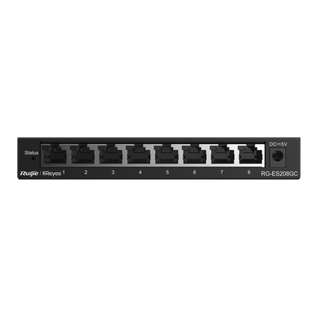 Switch Administrable con 8 puertos Gigabit, gestión gratuita desde la nube