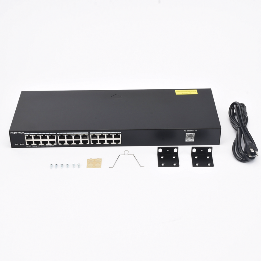 Switch Administrable 24 puertos Gigabit, gestión gratuita desde la nube.