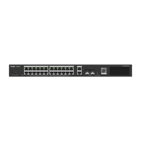 Switch Smart PoE con 24 puertos Gigabit PoE 802.3af/at + 2 SFP para fibra 1Gb, gestión gratuita desde la nube, 370w