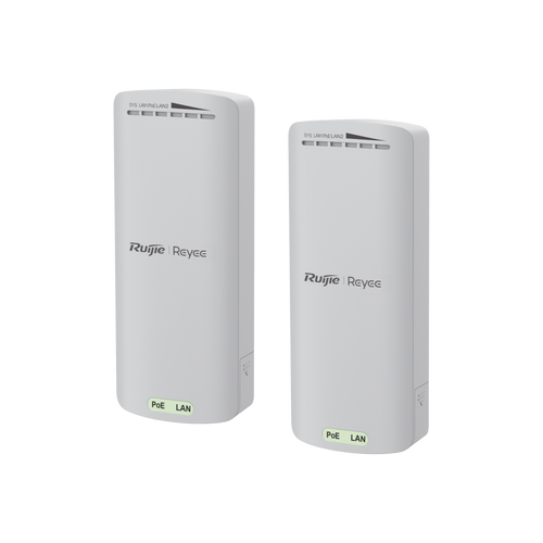 Kit Enlace Inalámbrico de 500 m Preconfigurado + Ajuste Automático de Potencia / Hasta 300 Mbps / Doble Puerto LAN