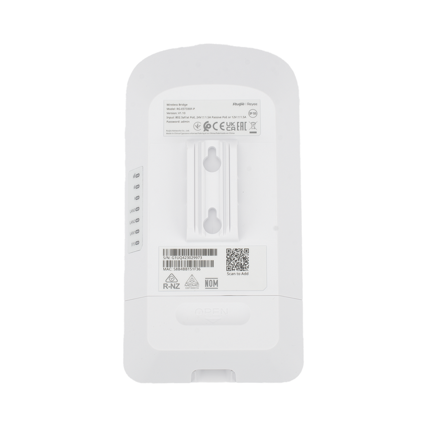 AP PtP o CPE Banda 5Ghz, Especializado para Cámaras, Compatible con AirMetro, 2 Puertos PoE Out 802.3AF hasta 15.4W Totales, Enlace de hasta 3 Km