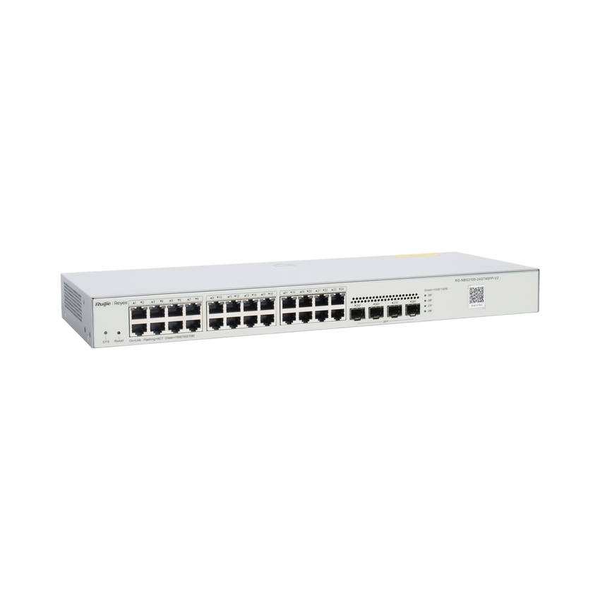 Switch Administrable L2, 24 Puertos Eth 1G, 4 puertos SFP 1G, Administración Remota en la Nube.