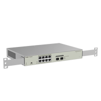 Switch Administrable PoE Capa 2 con 8 puertos Gigabit PoE 802.3af/at + 2 SFP para fibra 1Gb, gestión gratuita desde la nube, 125w