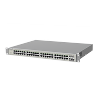 Switch Administrable Capa 3 con 48 puertos Gigabit PoE 802.3af/at + 4 SFP+ para fibra 10Gb, gestión gratuita desde la nube, 740W