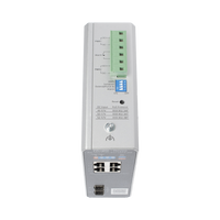 Switch Industrial PoE+ hasta 180 watts , Ideal para temperaturas Extremas y protección contra descargas, 1 puerto PoE++ 60W y 3 puertos PoE+ 30W, 2 SFP Uplink
