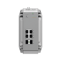 Switch Industrial PoE hasta , Ideal para temperaturas Extremas y protección contra descargas, 4 Puertos Gigabit PoE 802.3 af/at, 2 puertos SFP Administrable Cloud